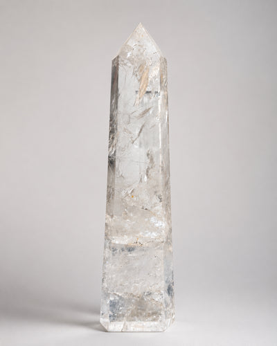 Large Clear Quartz Obelisk