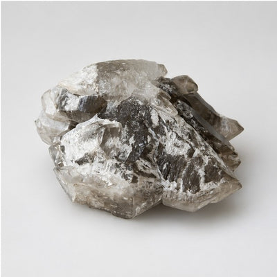 Large Natural Smoky Quartz Crystal Cluster - detail view 4