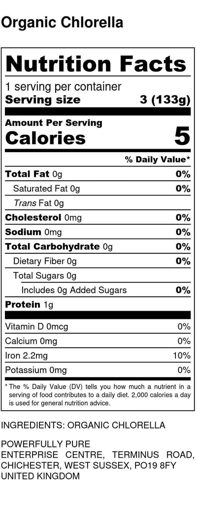 Organic Chlorella - Powerfully Pure