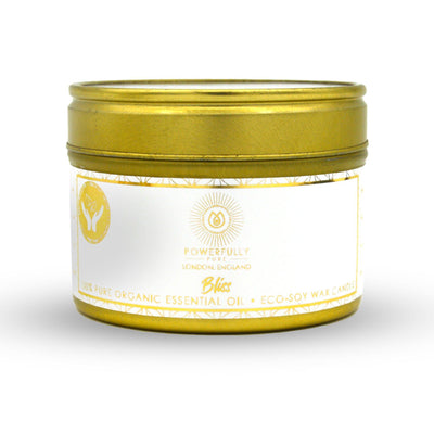 Organic Soy Essential Oil Candle - Bliss - Powerfully Pure