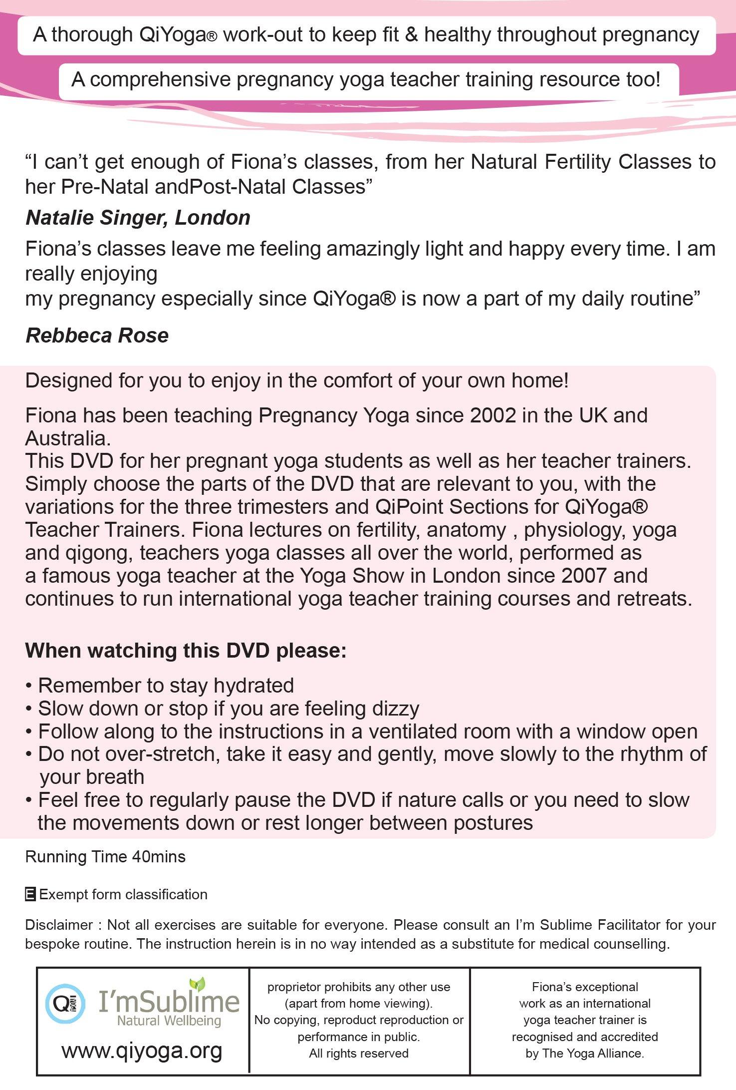 Pregnancy Yoga DVD - Routines For All Trimesters - Powerfully Pure