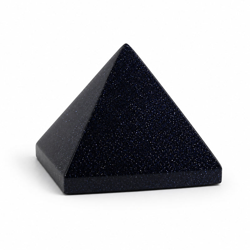 Blue Goldstone Pyramid