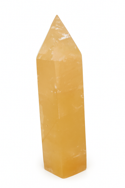 Polished citrine obelisk point