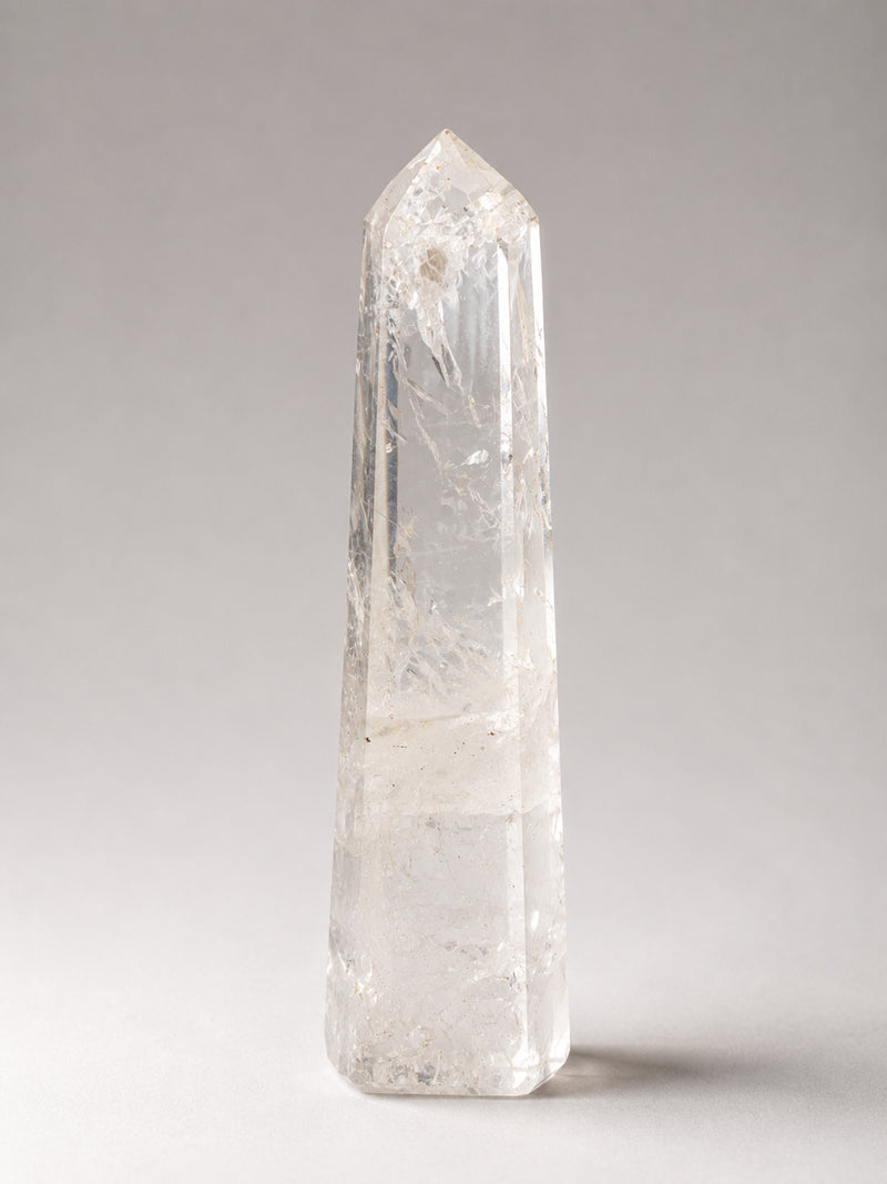 Large Clear Quartz Obelisk