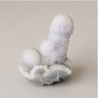 Druzy Quartz on Chalcedony - detail view 3