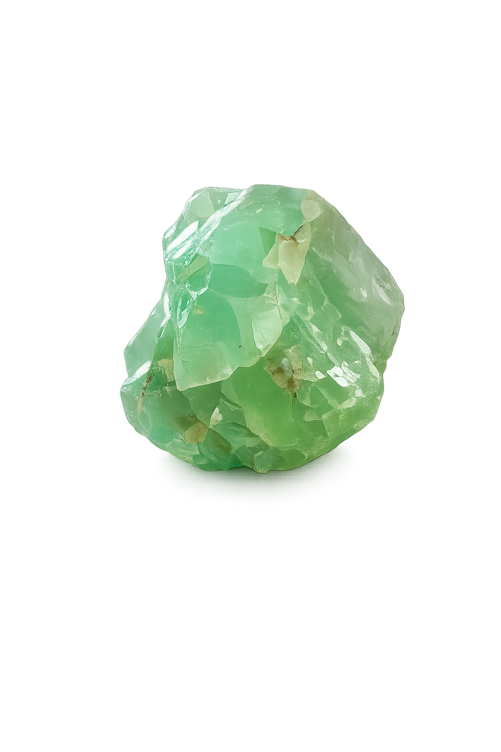 Raw Green Calcite Crystal Chunk