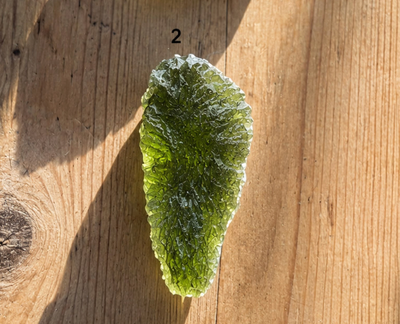 Genuine Czech moldavite piece 2, 22g