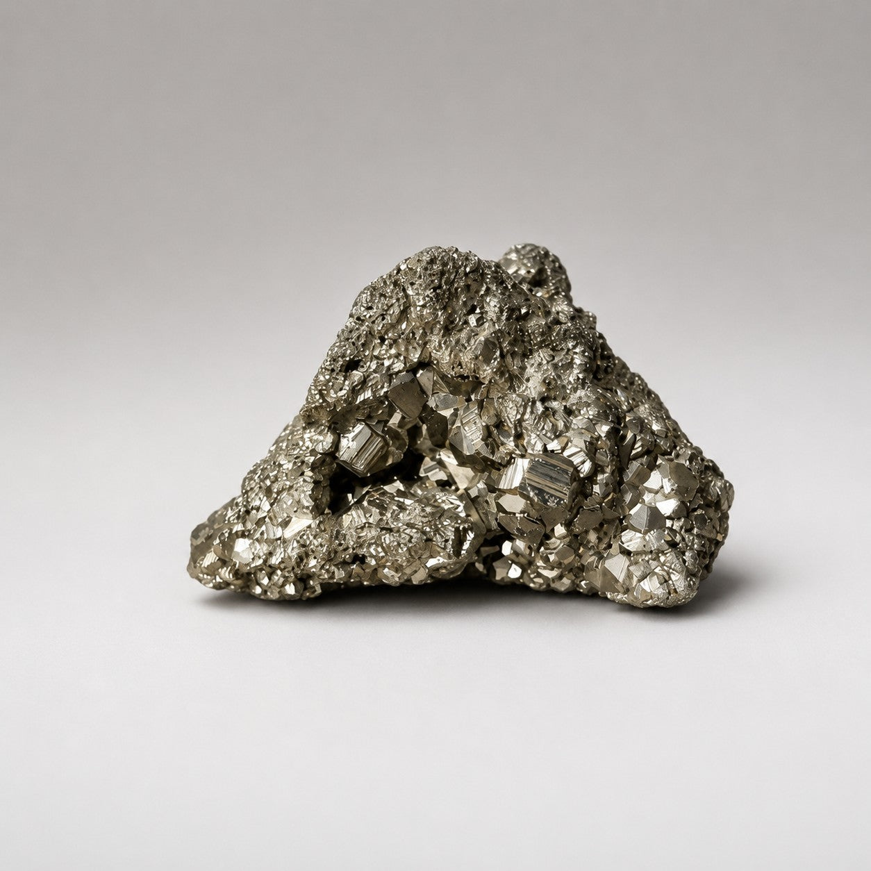 Natural Pyrite Crystal Cluster - main view