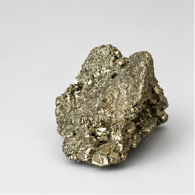 Natural Pyrite Crystal Cluster - main view