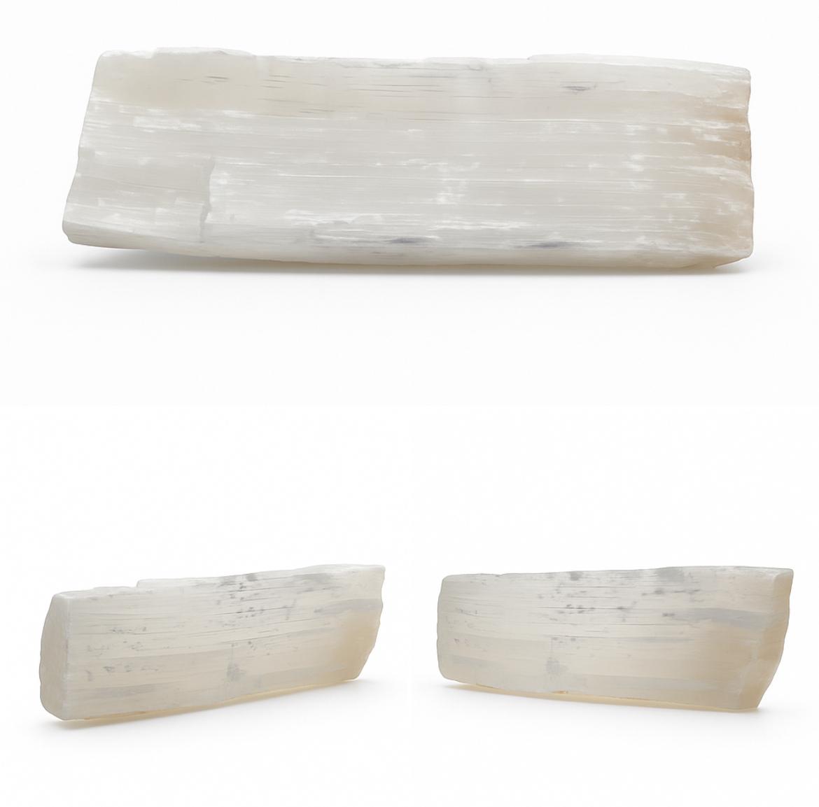 Giant natural selenite log, 23kg satin spar crystal