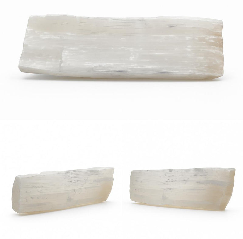 Giant natural selenite log, 23kg satin spar crystal