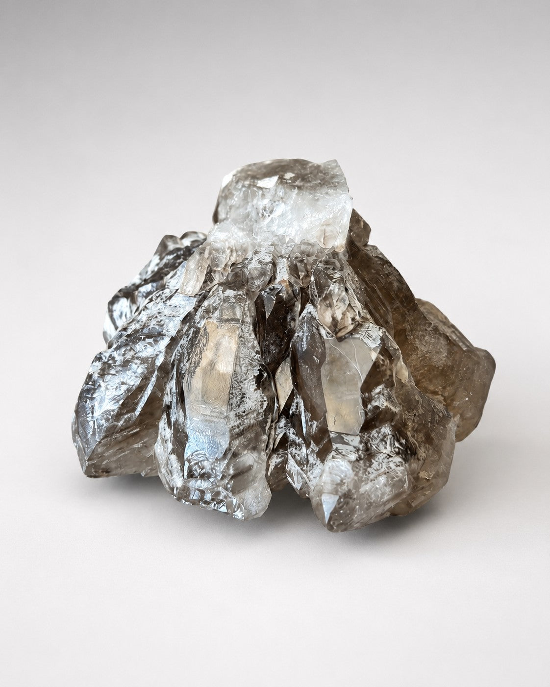 Large Natural Smoky Quartz Crystal Cluster - main view