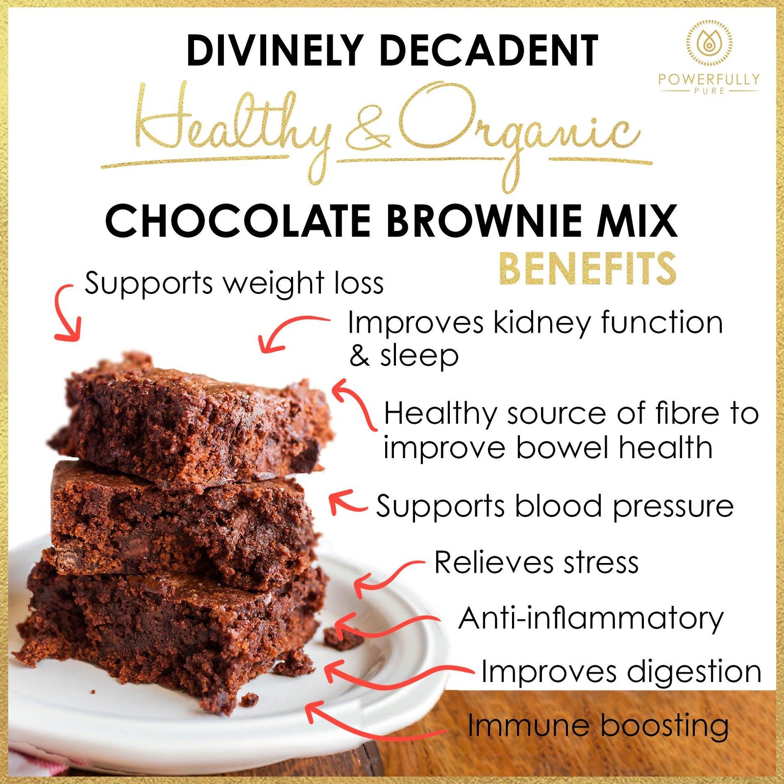 More Superfoods Divinely Decadent Brownie Mix - Powerfully Pure