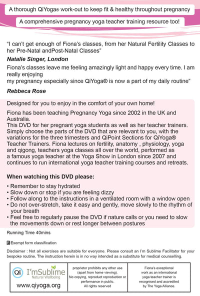 Pregnancy Yoga DVD - Routines For All Trimesters - Powerfully Pure